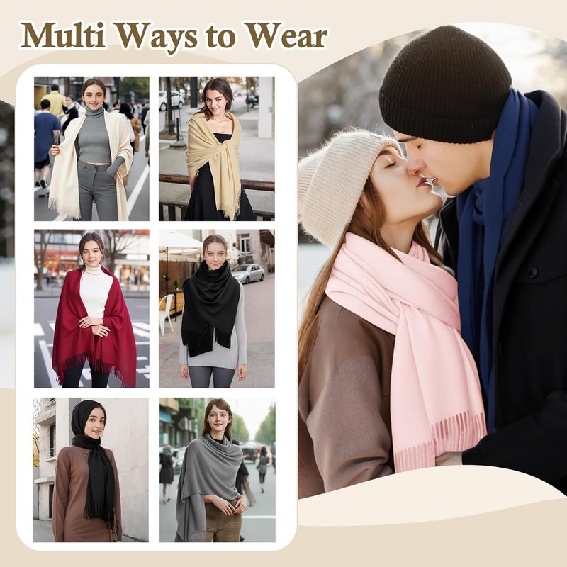 AURUZA Shawls and Wraps for Evening Dresses, Soft Pashmina Shawls for Women, Pashmina Shawls for Wedding Party - Image 3
